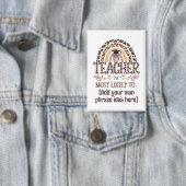 🎓 Lehrer Geschenkideen: Am wahrscheinlichsten wir Button (Insitu)