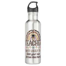 🎓 Lehrer Geschenkideen: Am wahrscheinlichsten wir Edelstahlflasche