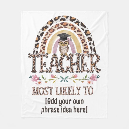 🎓 Lehrer Geschenkideen: Am wahrscheinlichsten wir Fleecedecke (Vorderseite)