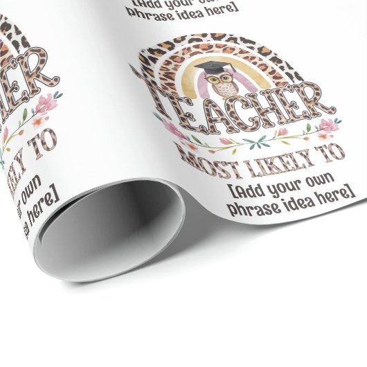 🎓 Lehrer Geschenkideen: Am wahrscheinlichsten wir Geschenkpapier (Rolleneckpunkt)