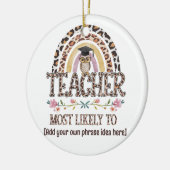 🎓 Lehrer Geschenkideen: Am wahrscheinlichsten wir Keramik Ornament (Links)