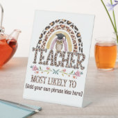 🎓 Lehrer Geschenkideen: Am wahrscheinlichsten wir Sockelschild (In Situ)