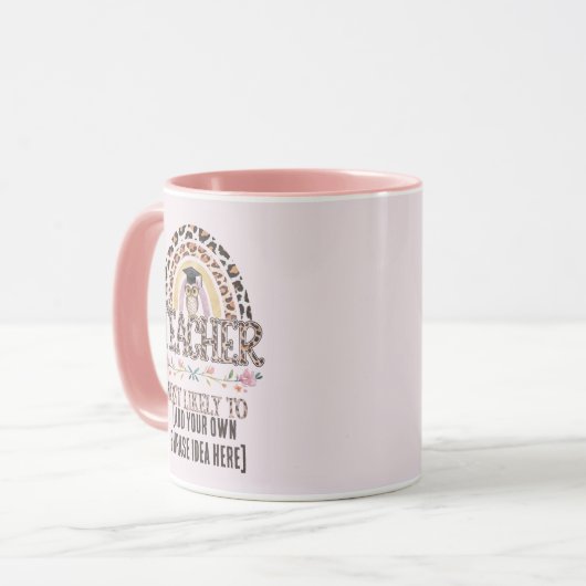 🎓 Lehrer Geschenkideen: Am wahrscheinlichsten wir Tasse (Vorderseite Links)