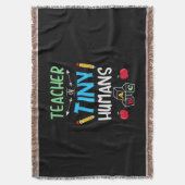 Lehrer Geschenklehrer Tiny Humans Decke (Vorderseite Vertikal)