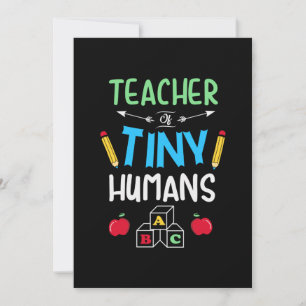 Lehrer Geschenklehrer Tiny Humans Feiertagskarte