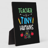 Lehrer Geschenklehrer Tiny Humans Fotoplatte (Seite)
