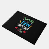 Lehrer Geschenklehrer Tiny Humans Fußmatte (Schrägansicht)