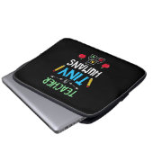 Lehrer Geschenklehrer Tiny Humans Laptopschutzhülle (Vorne Knopf)