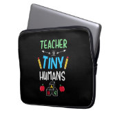 Lehrer Geschenklehrer Tiny Humans Laptopschutzhülle (Vorderseite Links)