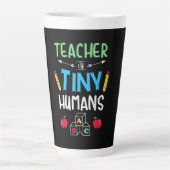 Lehrer Geschenklehrer Tiny Humans Milchtasse (Vorderseite)