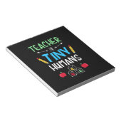 Lehrer Geschenklehrer Tiny Humans Notizblock (angewinkelt)