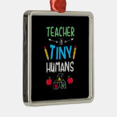 Lehrer Geschenklehrer Tiny Humans Ornament Aus Metall (Rechts)