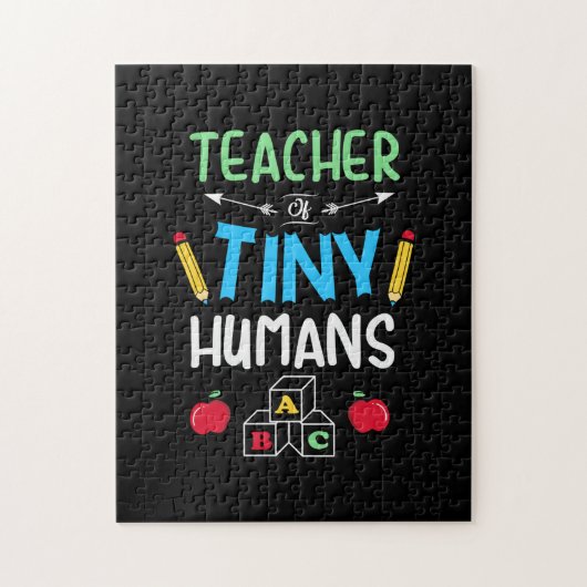 Lehrer Geschenklehrer Tiny Humans Puzzle (Vertikal)