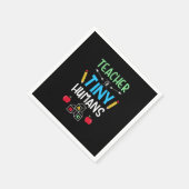 Lehrer Geschenklehrer Tiny Humans Serviette (Ecke)