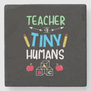 Lehrer Geschenklehrer Tiny Humans Steinuntersetzer