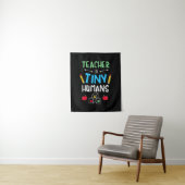 Lehrer Geschenklehrer Tiny Humans Wandteppich (Beispiel)