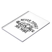 Lehrer gestalten den Unterschied nie vergessen Notizblock (Linke Seite)