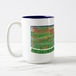 Lehrer gestalten die Zukunft / Lehrer Wertschätzun Zweifarbige Tasse