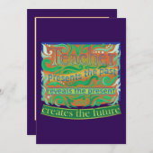 Lehrer gestalten die Zukunft / Lehrerbewertung Dankeskarte (Vorne/Hinten)