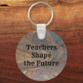 Lehrer gestalten die zukünftige braune Waldkornnat Schlüsselanhänger (Vorderseite)