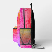 Lehrer gestalten zukünftige Abstrakte Neon-Wertsch Bedruckter Rucksack (Rechts)