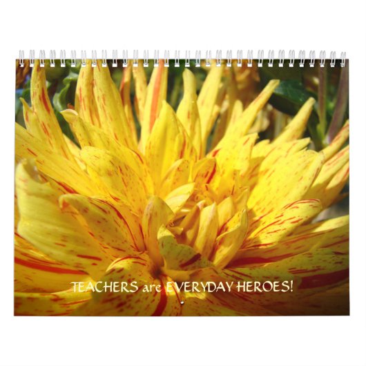 LEHRER GIFT CALENDAR Jeden Heroes Dahlias Kalender (Titelbild)