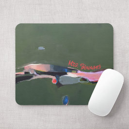 Lehrer Gift Personalisierte Abstrakte Kunstmalerei Mousepad