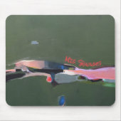 Lehrer Gift Personalisierte Abstrakte Kunstmalerei Mousepad (Vorne)