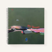 Lehrer Gift Personalisierte Abstrakte Kunstmalerei Notizblock (Vorderseite)