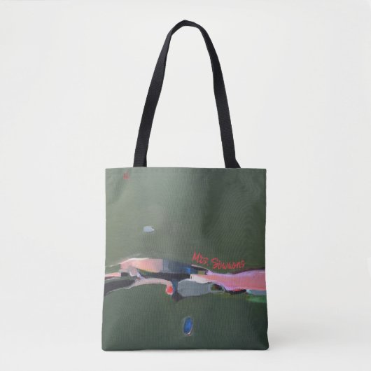 Lehrer Gift Personalisierte Abstrakte Kunstmalerei Tasche (Vorderseite)