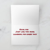 ***LEHRER*** GLÜCKLICH GEBURTSTAG KARTE (Innenseite)