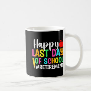 Lehrer glücklich über den letzten Tag des Schulruh Kaffeetasse