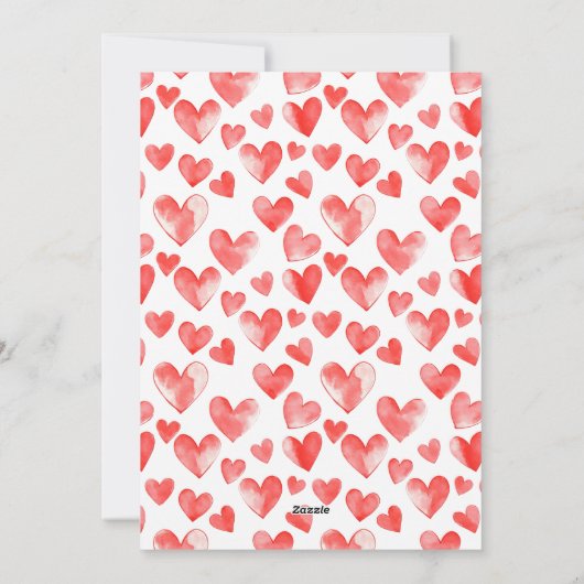 Lehrer glücklicher Valentinstag Feiertagskarte (Rückseite)