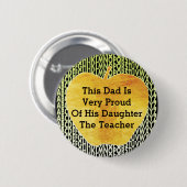 Lehrer - Gold Apple Button (Vorne & Hinten)