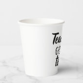 Lehrer Gonna lehrt 2 Pappbecher (Vorderseite)