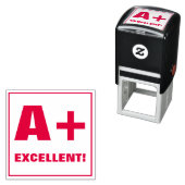 Lehrer Grading Briefmarke: A+, EXCELLENT! Permastempel (Beispiel)