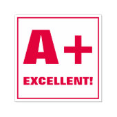 Lehrer Grading Briefmarke: A+, EXCELLENT! Permastempel (Design)
