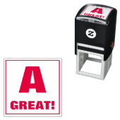 Lehrer Grading Briefmarke: A, GROSS! Permastempel (Beispiel)
