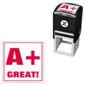 Lehrer Grading Briefmarke: A+, GROSS! Permastempel (Beispiel)
