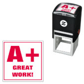 Lehrer Grading Briefmarke: A+, GROSSE ARBEIT! Permastempel (Beispiel)