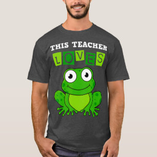 Lehrer Grüner Laubfrosch Kindergarten Grundschule T-Shirt
