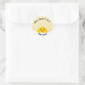 Lehrer gut gemacht! runder aufkleber (Tasche)