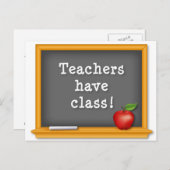 Lehrer haben die Klasse: Postkarte (Vorne/Hinten)