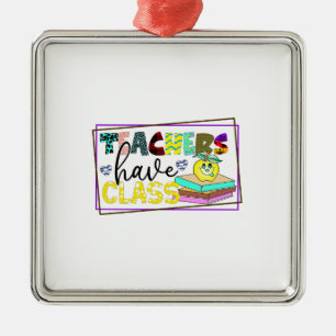 Lehrer haben eine Klasse Ornament Aus Metall