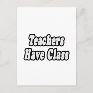 Lehrer haben eine Klasse Postkarte