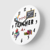 Lehrer haben eine Klasse Runde Wanduhr (Winkel)