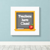 Lehrer haben Klasse: Leinwanddruck (Insitu (Holzboden))
