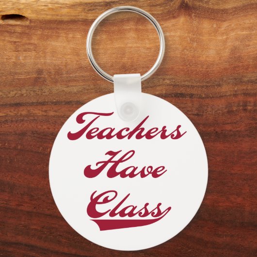 Lehrer haben Klasse Rot Schlüsselanhänger (Vorderseite)