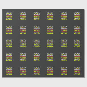 Lehrer Halloween Gruselig genug Kaffee Design_1 Geschenkpapier