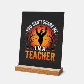 Lehrer Halloween Gruseliger Geist Lehrer Design_1 Acrylschild (Winkel)